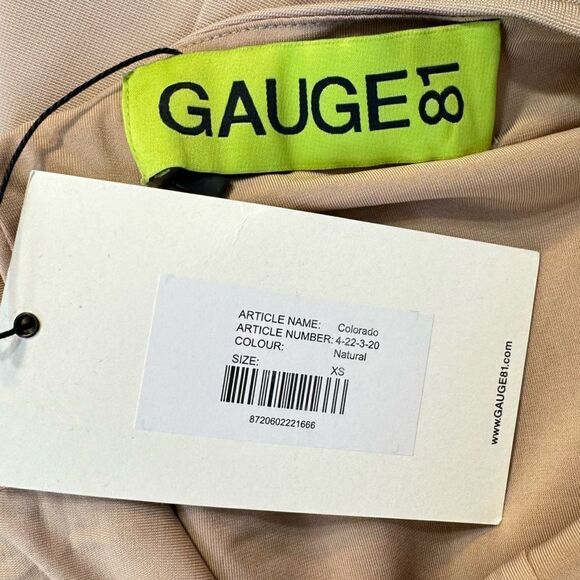 NEW Gauge81 Colorado One Shoulder Mini Dress Natural Size XS - Picture 11 of 12